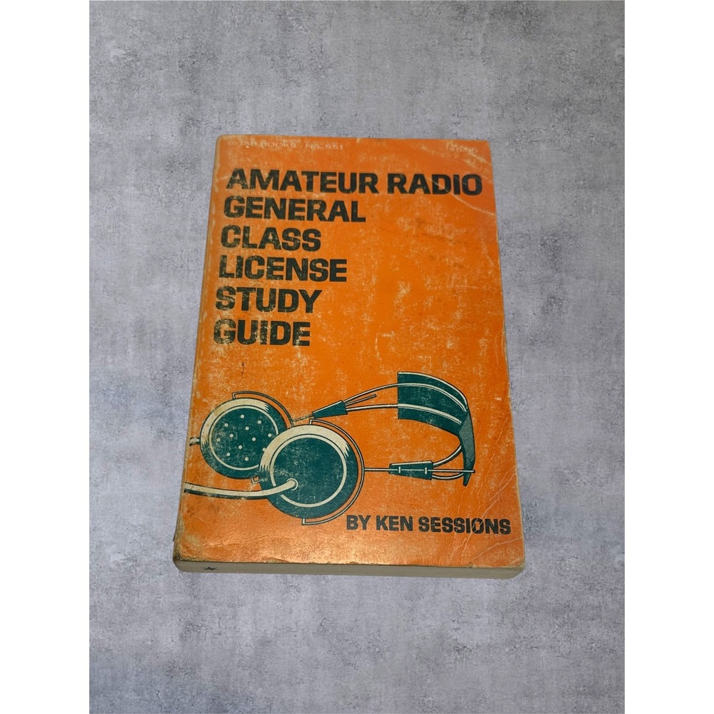 TAB Books Amateur Radio General Class License Study Guide 1971 Vintage Book